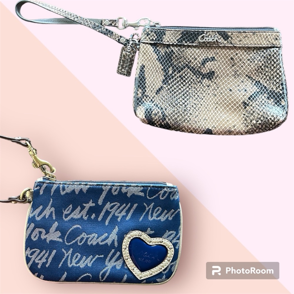 Bundle of 2 Coach Wristlets